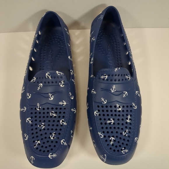 Floafers Country Club Driver Men's Nautical Water  Blue Slip-On Shoes S-11 - Picture 2 of 8